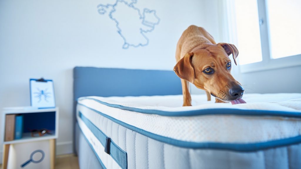 Un chien détecteur de punaises